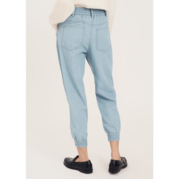 Derek Lam 10 Crosby Phoenix Jogger Light Blue Chambray TF111O19LCC US 6 Medium - Picture 6 of 11